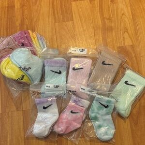 Various color dyed Nike socks multiple colors NEW